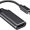 USB C HDMI 変換アダプター RayCue タイプ C HDMI 変換ケーブル 4K タイプ C HDMI 変換コネクター Thunderbolt 3/4 デバイス MacBook Pro/Air, iPad Pro/Air, Samsung Galaxy S9/S8, Surface Book 2, XPS, Pixelbook などタイプCデバイス対応 ブラック