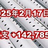 2025年2月17日週の収支は  +142,785円