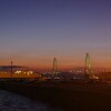港湾の夕景、名古屋