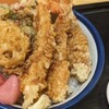 かにと海老の冬天丼