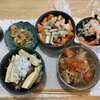 レンチン磯辺焼き。茄子シラス丼。寄せ鍋(食べきり)