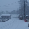 雪の一日。