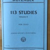 チェロの新しいエチュード～ドッツァウアー１１３の練習曲　第2巻