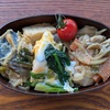 自分のお弁当作り、味噌味のおかずが多いとお味噌汁がいらなくなることを発見。