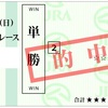 シンザン記念、的中しました。