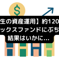 【大学生の資産運用】約120万円をインデックスファンドにぶち込んだ結果はいかに... 