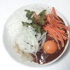 煮だいこん白米カレー