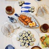 タイの青白食器を使ってのおうち夜ごはん/My Homemade Dinner/อาหารเย็นที่ทำเอง