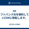 ソフトバンク光を解約して、J:COMに移転します。