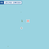 午後７時５８分頃に父島近海で地震が起きた。