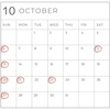 10月 営業日・店休日のお知らせ