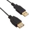 BUFFALO USB2.0 Type-A 延長ケーブル スリムタイプ 2m BSUAASM220BK