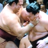 稀勢と奨菊。