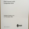 国際会議録新刊案内: 52nd Annual SAFE Symposium 2014  (Proceedings) ご注文受付