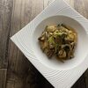 鶏むね肉と舞茸のガリバタ醤油