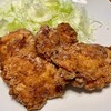 鳥の唐揚げと昔ながらのカレー