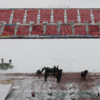 La nieve cubre el  Estadio