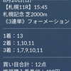 【札幌記念で3連単67万円超❗️💰】キーンランドカップでも軸を固定して少点数で狙い撃ち🏇
