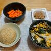 高野豆腐と煮干しとコーン缶