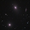M84+M86+NGC4388,4402：おとめ座銀河団のレンズ状銀河他