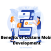 5 Advantages of Custom Mobile App Development