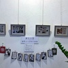 「漱石小景」海野まり子さんの切り絵を展示しています。