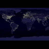 人工衛星からの夜景に見るとある国