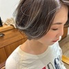 ショートヘアにもグラデーションカラー【くすみ系グレーベージュ】