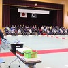 卒業式の練習　歓送の会（屋外）リハ