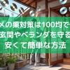 ツバメの巣対策は100均でOK！玄関やベランダを守る安くて簡単な方法
