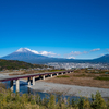 富士川SA（下り）から見る富士山