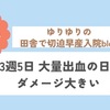 23週5日　大量出血の日はダメージ大きい