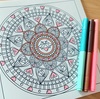 『Mandala Coloring Book・トリさんページ』①