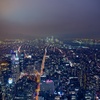 摩天楼！ニューヨークのエンパイアステートビルから夜景を写真撮影。