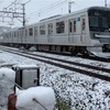 東武スカイツリーラインでの雪撮影