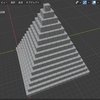 Blender x Python で作るピラミッド