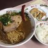 【中華そば　後楽本舗】そば定食（ラーメン＋餃子＋ご飯）750円