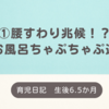 育児日記　生後6.5か月　①腰すわり兆候！？②お風呂ちゃぷちゃぷ遊び
