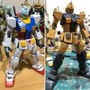 ニコイチ？オリジン版ガンダムとジムカスタムでオラジムを作る。