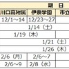 2023年度 埼玉県公立中高一貫校受検スケジュール 願書配布・一次二次検査 受検日・合格発表・繰上合格