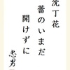 沈丁花蕾のいまだ開けずに