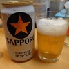 サッポロビールで乾杯…