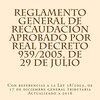 Leer el Reglamento General de Recaudación aprobado por Real Decreto 939/2005, de 29 de julio: Con referencias a la Ley 58/2003, de 17 de diciembre general tributaria. Actualizado a 2016 pdf libre descarga