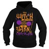 The witch can be bribed with yarn chocolate Halloween shirt