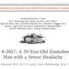 ３９歳のジンバブエの男性のsevereな頭痛