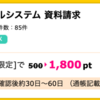 【ハピタス】生協の宅配 パルシステム 資料請求が1,800pt(1,800円)にアップ！