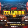 【AEW】2月24日Collision大会の対戦カード発表