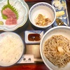 砂場（草加）お刺身定食〔冷そば〕