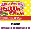 【８/３１】高知のみょうが現金5000円キャンペーン【レシ＋商品画像/web】   【マーク/はがき】   