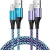 USB Type C ケーブル 3A急速充電 USB-C&USB-A ケーブル【1.8m+0.9m/2本セット/保証付き】 cタイプ ケーブル QuickCharge3.0対応 タイプc 充電ケーブル USB C コード 高速データ転送 高耐久ナイロン素材 Galaxy Sony Xperia Huawei Oppo Android USB-C機器対応